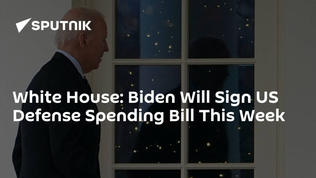 white-house:-biden-will-sign-us-defense-spending-bill-this-week-–