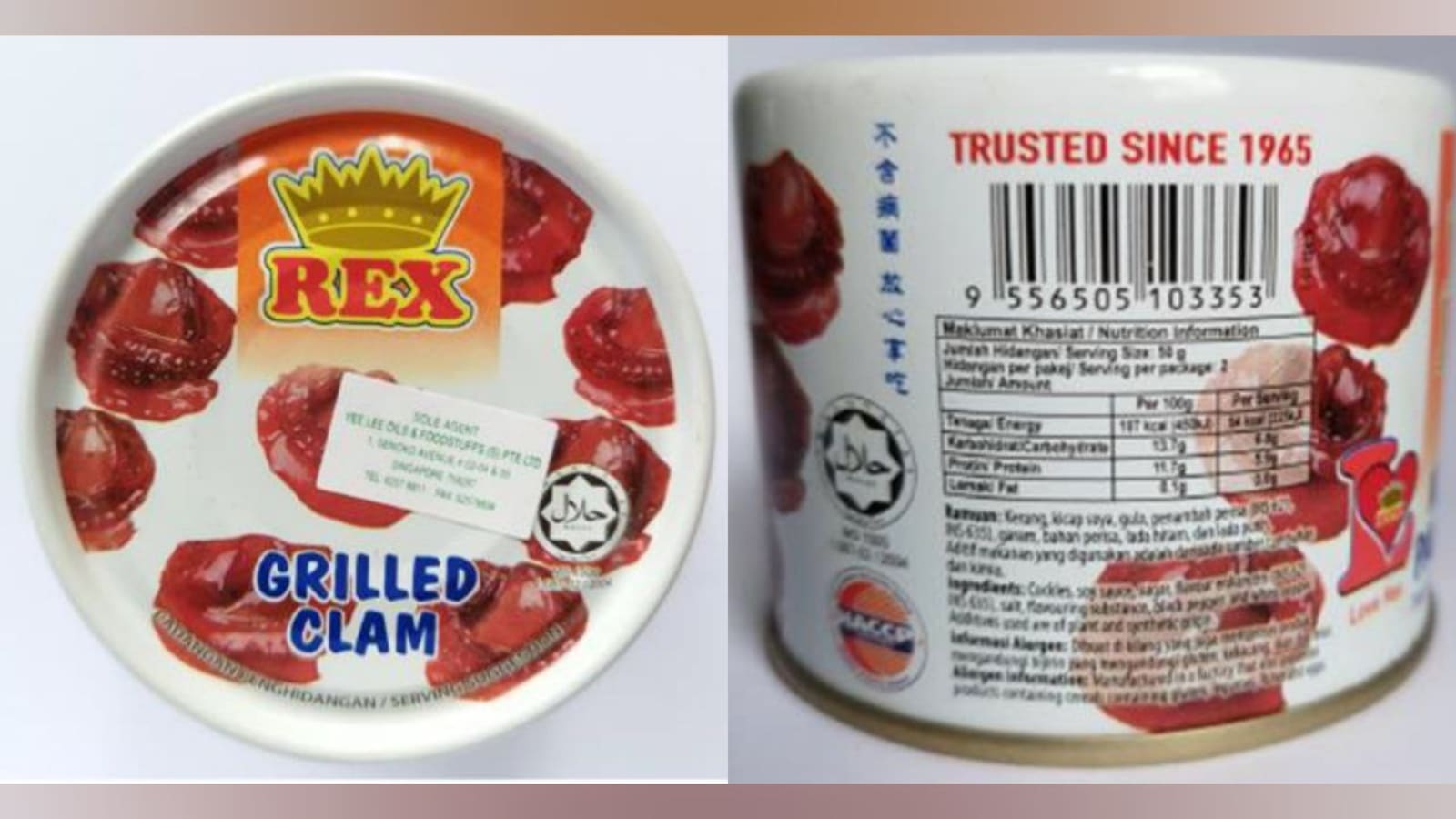 recall-issued-for-rex-grilled-clam-due-to-excessive-levels-of-cadmium:-sfa