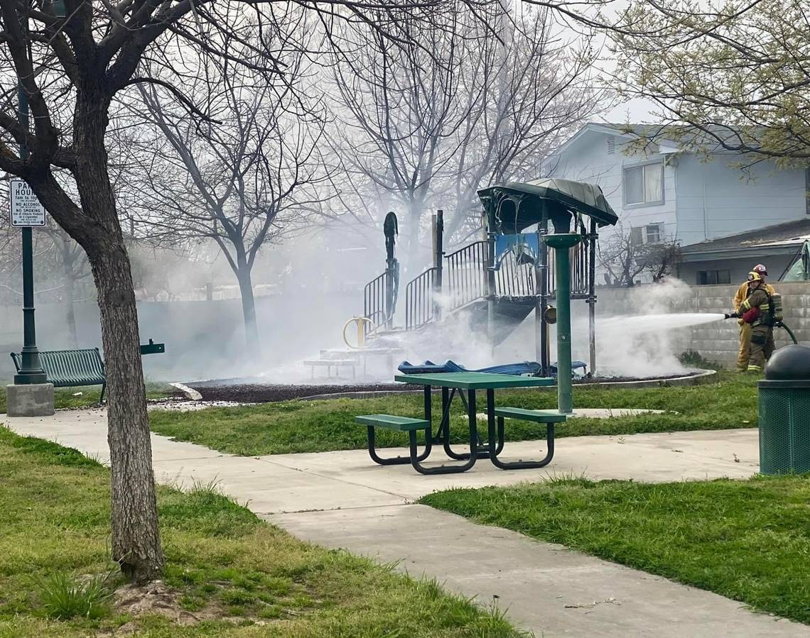 11-year-old-arrested,-accused-of-setting-fire-to-clovis-playground,-police-say