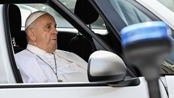 pope-francis-leaves-hospital,-quips-‘i-am-still-alive’